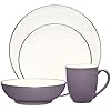 Enhance Your Table with the Noritake Colorwave Plum 4-Piece Coupe Set – Order Today! – Noritake