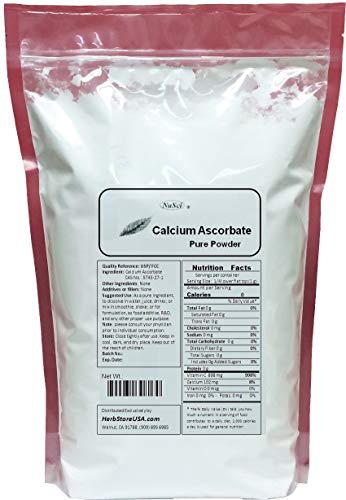 NuSci Calcium Ascorbate Pure Powder Buffered Vitamin C (2270 Grams (5.0 Lb))