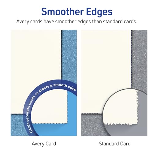 Cartes de tente imprimables anti-bourrage Avery pour imprimer vos marque-places