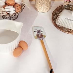 Floral Goat Spatula Floral Goat Spatula