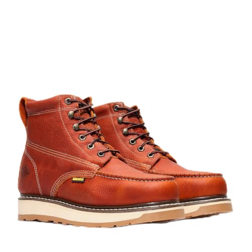Image of Bonanza Boots FRONTIER DUAL 6 inch Moc Toe Work Boot - Premium Leather, Comfort Insole & Tough Wedge Outsole