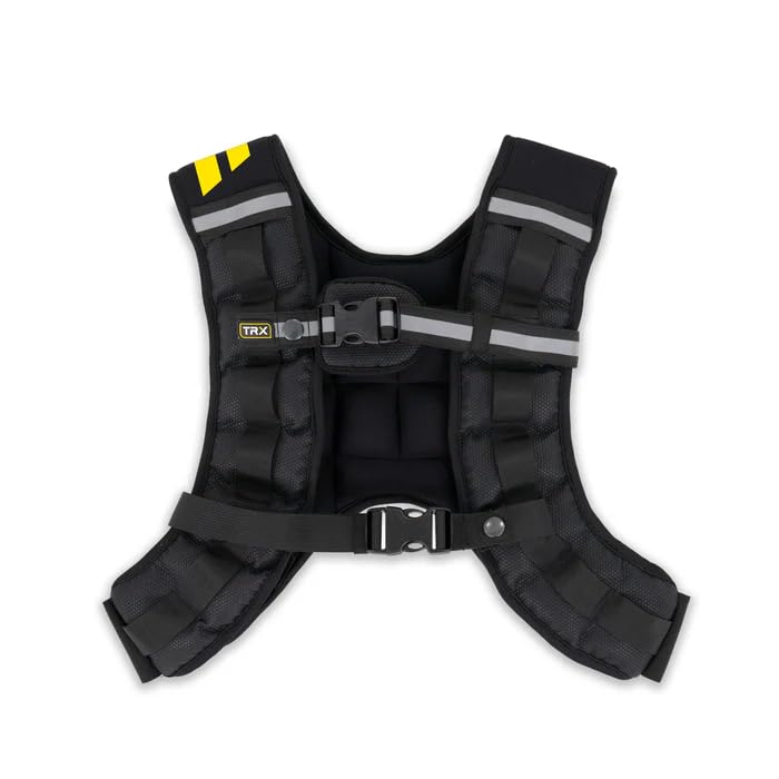 TRX HexGrip Weight Vest - 10 lb Adjustable Weight Vest for Strength Training Running Breathable Workout Vest for