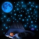Bonita y fantástica noche bajo las estrellas: crea tus propias galaxias mágicas con estrellas brillantes y una gran luna llena fluorescente para crear constelaciones naturales que añaden encanto a cualquier habitación de tu hogar. Simple Solutions es el más brillante y duradero y ha trabajado duro para traerte las últimas innovaciones en la oscuridad que te dan un impresionante brillo noche tras noche.