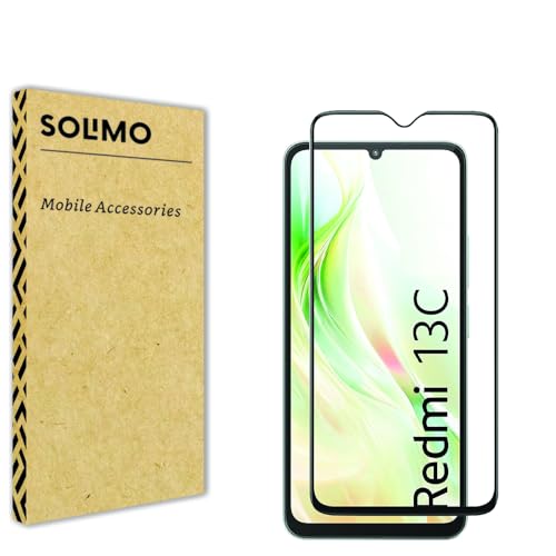 Solimo Tempered Glass Screen Protector for Xiaomi Redmi 13C 5G Smartphone,Redmi 13C 4G,Poco C65 with Edge-to-Edge Coverage|Easy Installation Kit (B0D878NLKL) Amazon Price History, Amazon Price Tracker