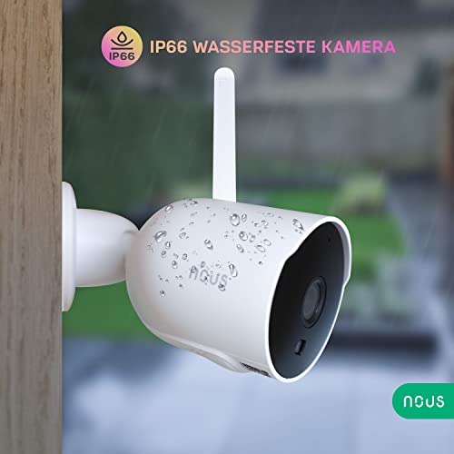 Nous W7P 3MP Telecamera Di Sorveglianza Con Sensore Di Movimento, Telecamera Ptz Esterna, Videosorveglianza, Telecamera Di Sorveglianza Wifi, Telecamera Di Sorveglianza Esterna, Telecamera Per Animali - 5