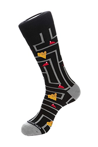 Mouse MazeCrew Sock Fits Size 8 to 13 Black