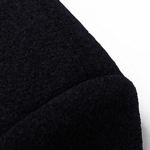 Image of Lu's Chic Men's Single Breasted Trench Coat Button Down Overcoat Warm Dress Pea Coats