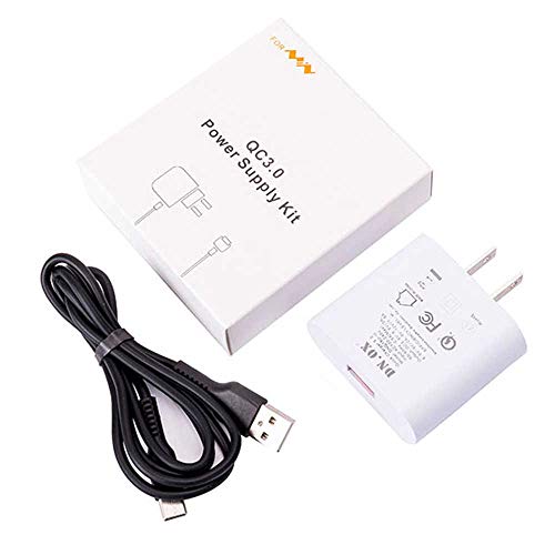 Charmgle Original QC3.0 Power Supply Set For TS80 TS80P Smart Mini Portable Soldering Iron Kit Station Built-in Acceleration Sensors (TS80 QC3.0 Power US)