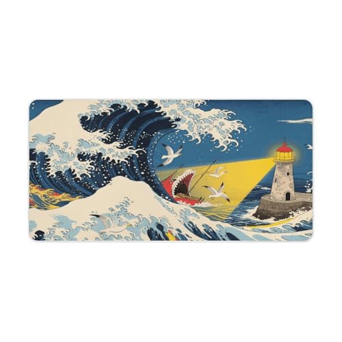 Desk Pad Protector 60x30 cm The Great Wave Off Kanagawa miniatura 5