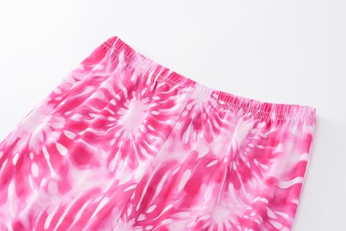Image of Tie Dye Pajamas for Girls Soft Butterfly Sloth Fall Clothes Big Kids Sleepwear 2-Piece Long Sleeve Set Size 6-16