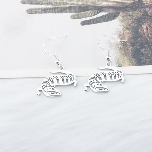 OKEYCH B-lue Tongue Skink Lover Gift Blue Tongue Skink Earrings B-lue Ton-gue Sk-ink Owner Jewelry3