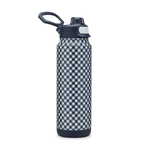 ZULU Powerfill Pro 32oz Stainless Steel Water Bottle - Checkmate Navy
