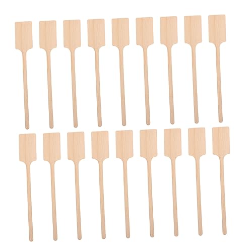 OFFSCH 10Pcs Wooden Stirring Sticks for Coffee and Juice Disposable Drink Mixing Rods Wooden Coffee Stirrers for Beverages for Home and Parties