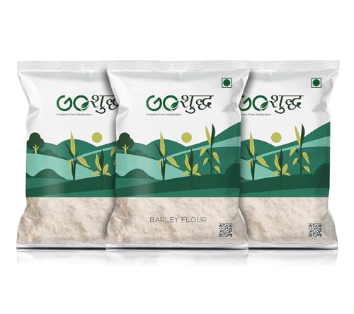 Image of Goshudh Barley Flour 1.5 kg (500g Each Pack of 3) | Jau Atta