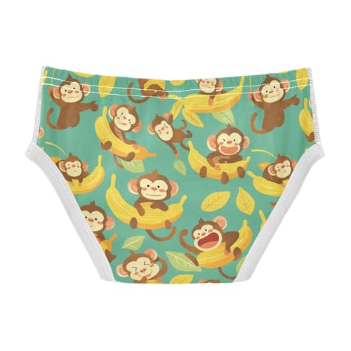 visesunny Boys Potty Training Underwear Banana Boat Monkey Breathe Cotton Briefs Size 2T-8Y for Toddler2