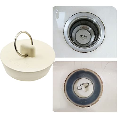 Tapones de desagüe de caucho blancos 4 piezas miniatura 4
