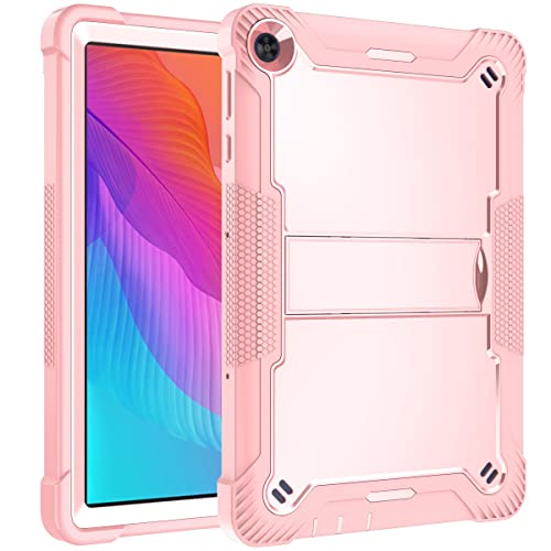 Support antichoc étui compatible avec Huawei Matepad T10 et T10S tablette PC rose gold