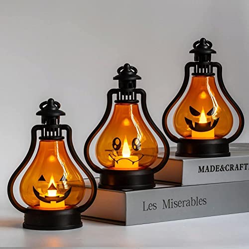 Lanterne d'Halloween LED avec bougie électronique de table - 3