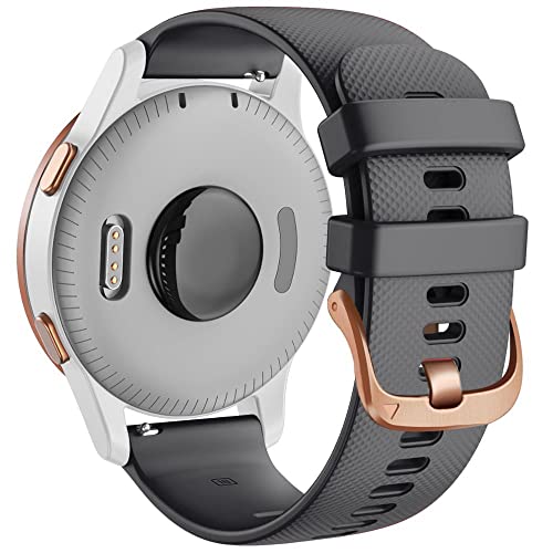 Correa de silicona de 20 mm compatible con Garmin Venu Move Style y pulsera Vivoactive 3 3