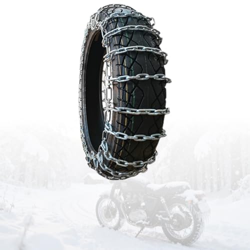125cc オートバイ 後輪用 タイヤチェーン 設計 ハイグリップ 雪道 砂地 対応 干渉防止 バンド付き 冬用 チェーン 装着容易 走行安定 標準1本 100-90-16