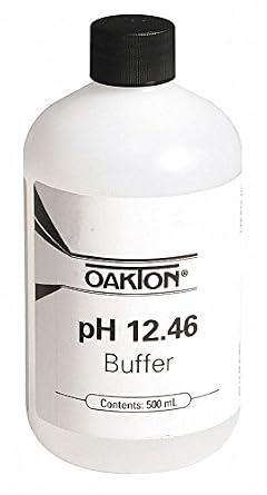 Oakton WD-00654-12 Calibration Buffer, 12.45 pH, 500mL Bottle