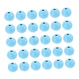 DOITOOL Cuentas De Madera Sencillas Diy 14mm 100 Piezas Color Azul Claro Para Pulseras Decoración Manualidades Hogar Fiesta Libre