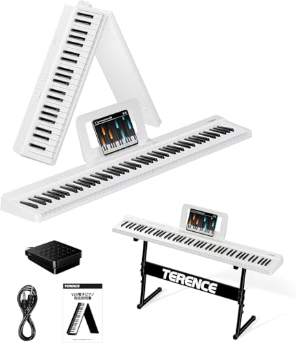 TERENCE 88鍵折りたたみ式電子ピアノ Amazon | TERENCE 電子ピアノ 88鍵盤 折り畳み式 キーボード タッチ