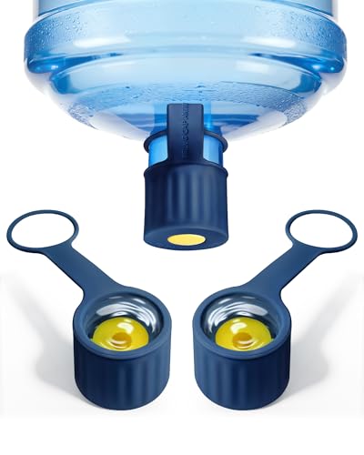3-Packs Silicone 5 Gallon Water Jug Cap 2/3/4/5Gal Reusable Bottle Lids