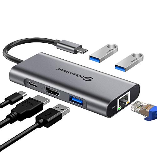 USB C Hub, UtechSmart 6 In 1 USB C to HDMI Adapter