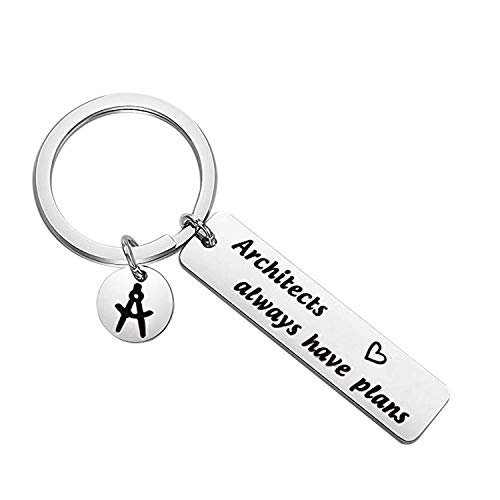 MAOFAED Architect Gifts Architecture Gifts Architecture Student Gift Architect Always Have Plans Archi keychain (Architect Gifts)