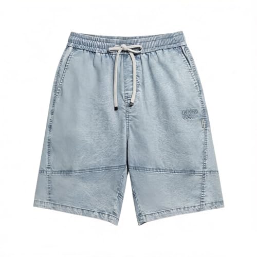 Short court homme stretch et respirant aspect denim vintage coupe fluide et ultra légère