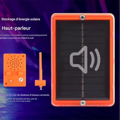 Discos de espray de pájaros y sonido para la terraza 6