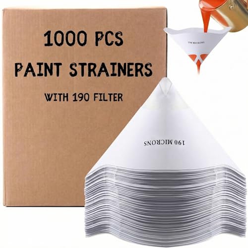 Patelai 1000 Pcs Paint Strainers with Filter Tips