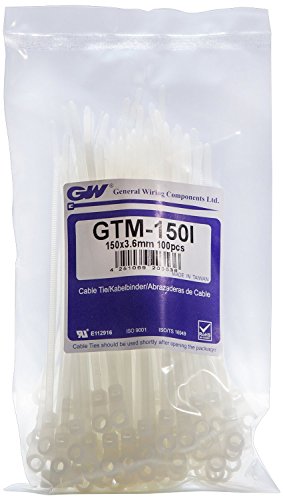 GW Kabelbinder-Technik GTM-150IC - Abrazaderas de Cable con Montaje con Tornillo