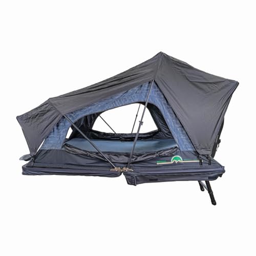 sherpa outdoor zelt Overland Vehicle Systems XD Sherpa-Softshell-Aluminium-Hartschalen-Hybrid-Dachzelt mit Verdunkelungsset, grauer Körper und schwarzer Regenschutz (XD S3S 3-Personen-Zelt) Sport & Freizeit Select Annex:No Annex Residence Village - 5 Brand_BERG Toys and a robust ladder