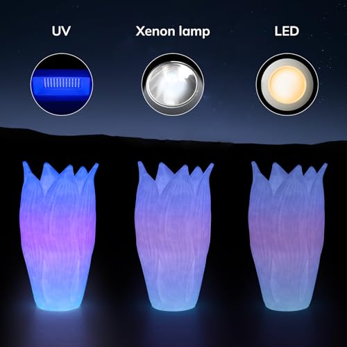 Image of AMOLEN Glow in The Dark Multicolor Fast Change 3D Printer Filament 1.75mm, 5 Meter Green, Blue and Blue Purple Bundle, 1.75mm PLA Filament, 3D Glitter Printing Filament 200g X 4 Pack