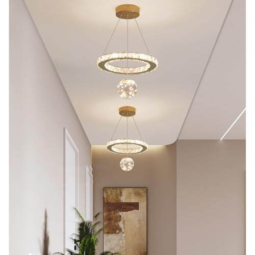 Chandelier Cristal Salon et Lustre de Ferme pour Salle à Manger LED