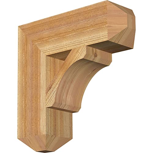 6"W x 20"D x 20"H Legacy Craftsman Rough Sawn Bracket, Western Red Cedar