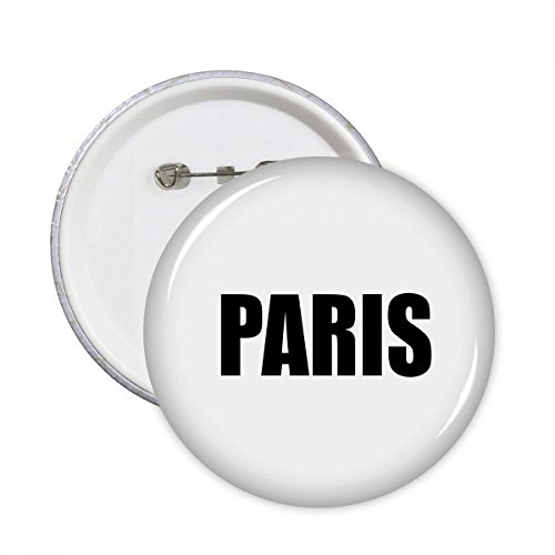 Pins Paris France badge bouton rond multicolore taille S pour vêtement
