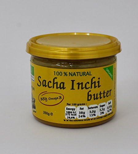 Sacha Inchi Butter 250g - 100% Natural - Vegan - High in Omega 3 - Organic