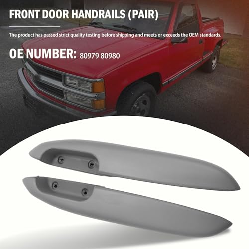 Image of 80979 80980 Front Door Arm Rest Pair 1995-1999 C /K1500 1999 Silverado 1500 | Direct Fit; ABS Build; Interior Comfort; Easy Install; Verify Fitment