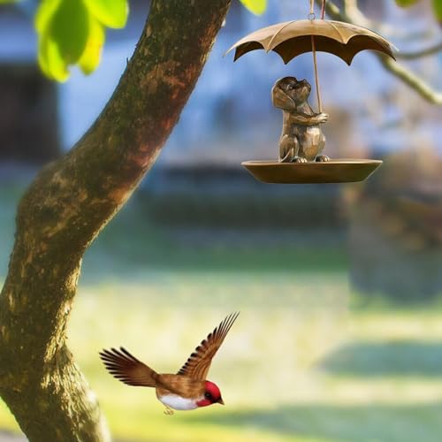 Mangeoire décorative pour colibris avec dôme fixe haut de gamme - 3