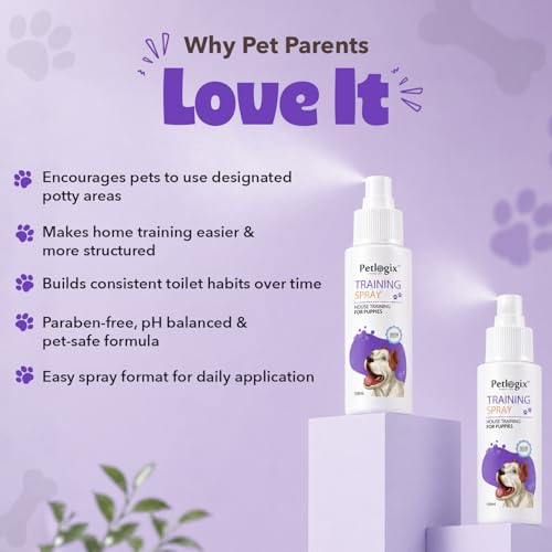 Image of Petlogix Potty Training Spray for Dogs & Cats, Dog Training Spray, 100ml
