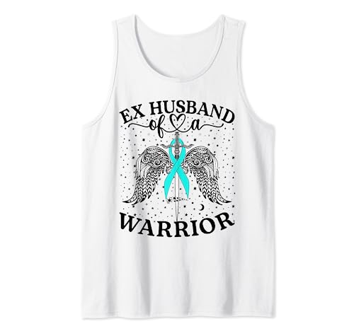 Ex esposo de un guerrero apoyo de concienciación sobre el cáncer de ovario Camiseta sin Mangas