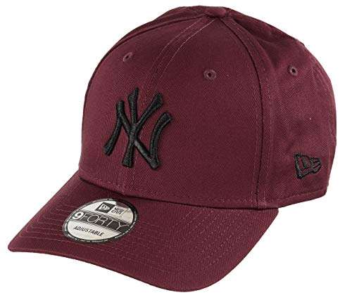 New Era New York Yankees MLB Rear Logo Maroon/Black 9Forty Adjustable Cap - One-Size
