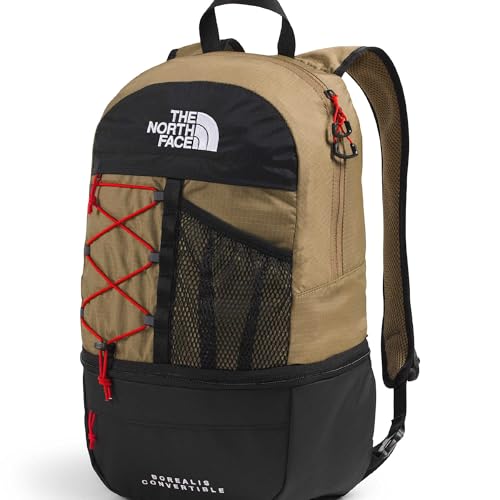 Image of The North Face Borealis Convertible Pack, Cedar /Lava Red, One Size