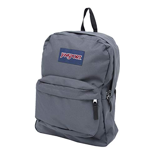 JanSport SuperBreak One Backpack - Durable, Lightweight Bag with 1 Main Compartment, Front Utility Pocket with Built-in Organizer, Premium Backpack, Forge Grey