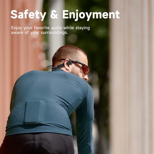 Truefree Open Ear Headphones F1 Wireless Bluetooth 5.3 Air Conduction Headphones 11H Playtime Hifi Stereo Headset With Headband Lightweight Earphones For Workout Running Cycling Climbing Driving #TOP1