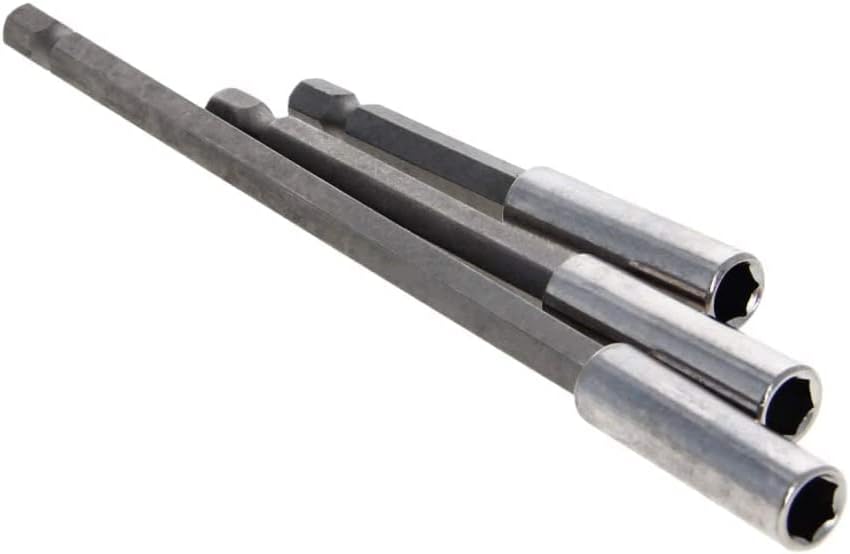 Bettomshin 1/4 Inch Hex Shank by Bit Holder Extension, Quick Release Screwdriver Drill Bit Power Tool (75/100/150mm) 2 Sets