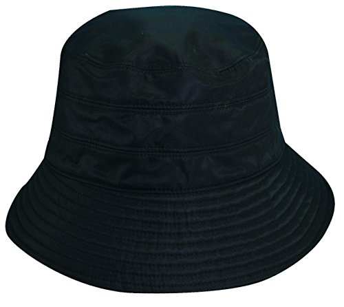 Scala Classico Women's Nylon Water Repellent 3 Inch Brim Lined Rain Hat, Black Scala Classico Women's Nylon Water Repellent 3 Inch Brim Lined Rain Hat, Black